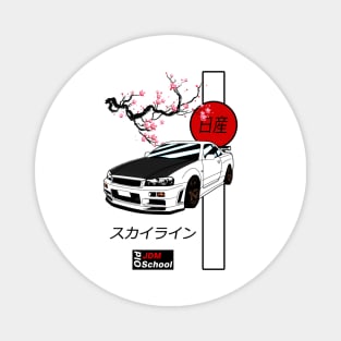 JDM R34 Red Sun Edition Magnet